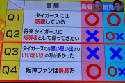 【悲報】Q.阪神のファンは最高？鳥谷「○です！」能見さん「うーん…」