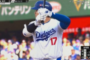 【悲報】ドジャース大谷翔平(DH).222(22-5) 1本 5打点 0盗 12三振 OPS.677