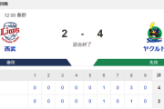 【試合結果】ヤクルト4-2ライオンズ　高梨4回無失点！長岡3ラン！