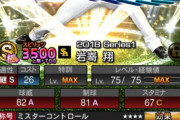 【プロスピA】2018EX岩嵜クッソ強くて草　特能も壊れてるし【画像】