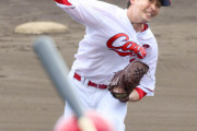 カープ大瀬良がシート打撃初登板！長野の1安打のみに抑える！右肘手術から順調に回復