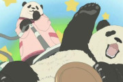 【朗報】アドベンチャーワールド、パンダ舎に着ぐるみ着せた職員ぶち込んで大盛況
