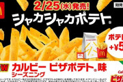 マクドナルドが「ピザポテト」と初コラボ！！シャカシャカポテトになって25日発売