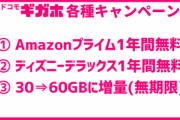 2020年になってドコモのギガホ契約者は月60GBまで使えるようになった