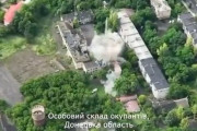 JDAM/GLSDB誘導爆弾がドネツク州にあるロシア軍指揮統制センターを直撃！
