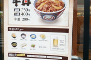 【日本終了】牛丼の値段、限界突破する