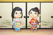 【朗報】『あつまれ どうぶつの森』老舗着物店“千總”が振袖衣装を公開！！あつ森限定のデザインも！！