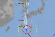 台風10号の各国予想進路　韓国気象庁だけ日本上陸コース