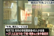 【悲報】牛角、21人が食中毒　横浜の店舗