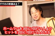 ひろゆき「野球で勝つのに必要なのはホームラン打つ人より単打を沢山打つ人なんですよね」