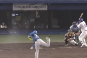 多田野先輩に続け！伊藤大海が計測不能の超遅球でビシエド幻惑
