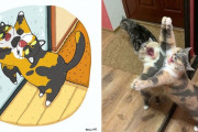 外国人絵師「ネットで有名な面白い猫たちをイラスト化してみた！」