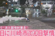 消火器をまきながら渋谷スクランブル交差点を暴走、無職（２９）と少年（１５）を逮捕