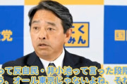 国民・榛葉幹事長「オール沖縄の人達は命の重みどう考えているのか」  [4/25]