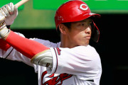 カープ公示・中村奨成、登録抹消。今季最初の1軍チャンスも無念の2軍降格