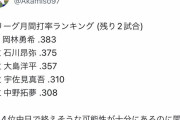 7月のセリーグ月間打率ランキングが大変な事にｗｗｗｗｗｗｗｗｗｗｗｗ（7/28時点）