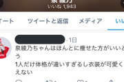 【悲報】NMB泉綾乃、オタの痩せた方がいいというツイートにいいねする