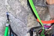 【動画】ロッククライミングの落下事故映像が怖い。