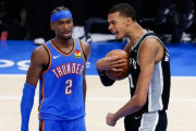 【NBA】シリーズ2勝2敗も、ウェンバンヤマとSGAの±に大きな差