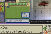 魚がポケモン操作してクリアする生放送が面白すぎると話題に　主力のバシャーモと手持ちを全逃がし＆レポートのコンボを決めるｗｗｗ【むてきまる】
