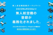 ドローンなどの無人航空機、所有者情報の登録義務化スタート…違反で罰則も！