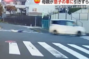 息子の車に母親が数百メートル引きずられる瞬間映像…犬のリードひっかかり気付かず発進か
