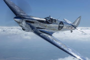 95年に龍ヶ崎にP-51が飛んでから24年ぶりの外国の大戦機…シルバースピットファイアが日本に来たぞ！