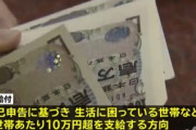 日本政府の現金給付､生活に困っている世帯などに1世帯あたり10万円支給する方向