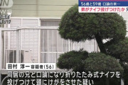 兄と口論になった男、折りたたみ式ナイフを頭に投げ付ける　兄は死亡