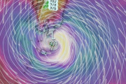 【悲報】台風10号の予測、上陸直前で909hPa