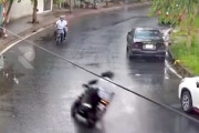 【動画】ベトナムでインド人が暴走死亡事故。2ケツバイクで壁に突っ込んでしまう。
