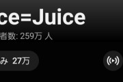 【速報】Juice=JuiceのYouTube月間視聴者数→259万人、モーニング娘。→213万人、アンジュルム→24.4万人