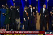 バイデン氏、勝利宣言「人々の勝利だ。トランプ氏に投票した人々もお互いにチャンスを与えましょう」