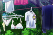 【悲報】アニメ、ブラジャーの干し方をミスってしまう