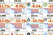 【超悲報】米国株、日経株、ビットコイン、金全暴落してしまうww
