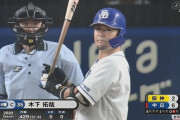 中日・木下拓哉(捕手) 8試合 .409 0本 0点 OPS.844←これ