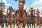 【競馬】京都５Ｒで珍事発生！１-９着までの着差がすべて「クビ」　勝ち馬と９着馬のタイム差は０秒４