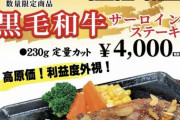 【奇跡】いきなりステーキ、利益度外視の黒毛和牛サーロインステーキを激安で販売