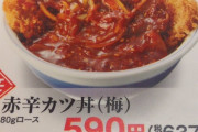 【画像】かつやの赤辛カツを食べたことない奴は人生損してるｗｗｗ