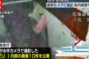 【悲報】知床の観光船を撮影していた水中カメラに緊急事態が発生