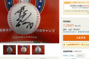【悲報】カープドラ1森下のサインボール、ヤフオクに即出品される。転売屋が他球団含め出品。