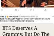 【悲報】グラミー賞・BTS落選でアーミー激怒「グラミーはレイシスト」←これ?