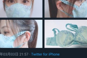 Twitterまんさん、ブラジャーでマスクを作ってしまう