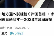 【秘宝】岸田「国民が統ーの事を忘れないまま統ー地方選挙に突入しそう助けて」