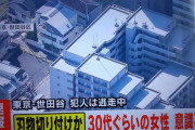 【速報】世田谷で首切られ意識不明の重体女性は韓国籍の４０歳　犯人は20代くらいの若い男で現場から逃走