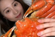 【AKB48】坂口渚沙ちゃんのお正月、なぎちゃん巨大な蟹を剥いて食べる?