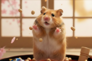 ハムスターの節分　かわいい