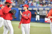 カープ大道7回2安打零封！坂倉3号！石原貴＆野間タイムリー！バード＆コルニエルが無死満塁のピンチを火消し！森浦締めヤクルト戦の連敗を8でストップ！【広島5-0ヤクルト/試合結果】