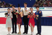 全日本選手権 アイスダンス結果　1位 小松原美里&小松原尊 178.39点　2位 田中梓沙&西山真瑚 176.43点　3位 吉田唄菜&森田真沙也 173.17点