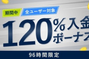 【入金するなら今】FXGTが96時間限定の緊急入金120%ボーナスキャンペーン開始